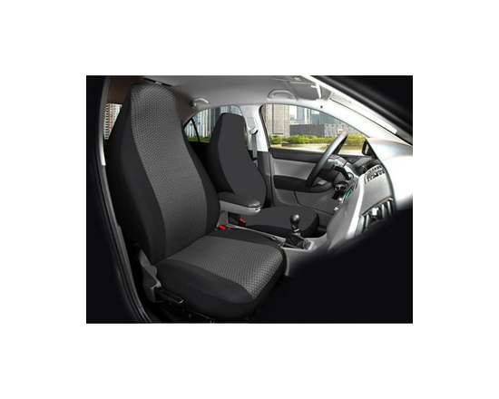 Auto Drive 1-Piece Atlanta Front Car Seat Cover Black/Grey - Universal