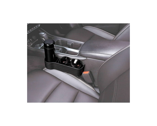 Auto Drive 1 Piece Automotive Car Seat Gap Storage Organizer Black - Universal