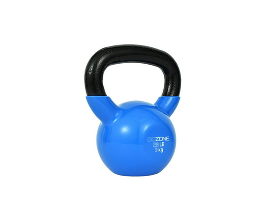 GoZone Vinyl-Dipped Cast Iron Kettlebell