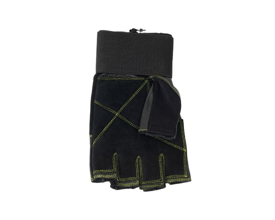 Gants de musculation PRO GoZone – Style protège-poignets – P/M – Noir/vert citron