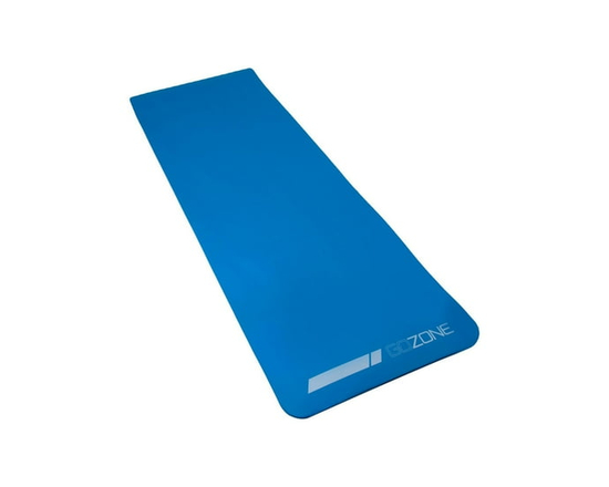 GoZone 12mm Fitness Mat with Carry Strap (Blue)