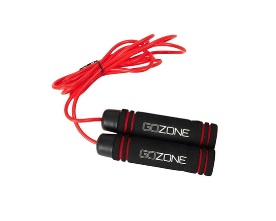 GoZone 1lb Weighted Jump Rope – Red/Black