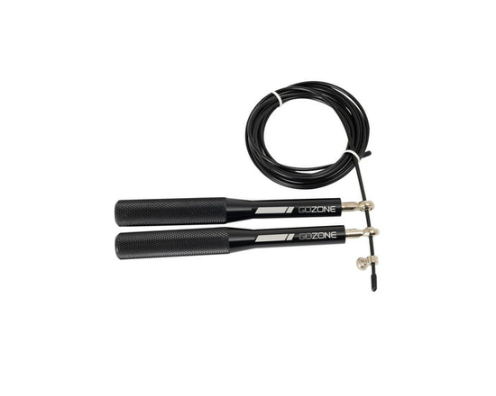 GoZone Cable Jump Rope – 9’ – Black