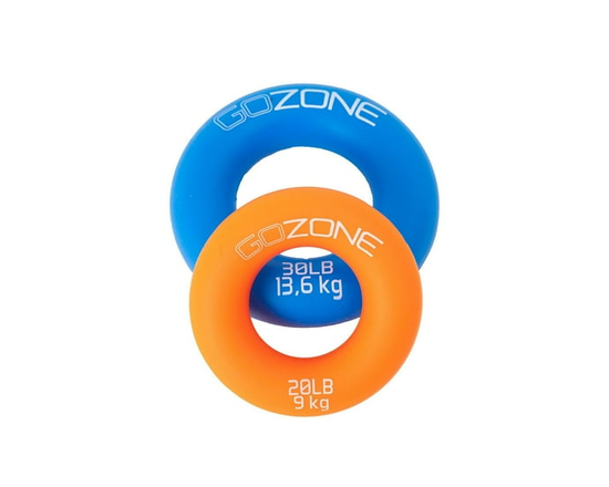 GoZone 2-Pack Hand Strength Rings – Blue/Orange