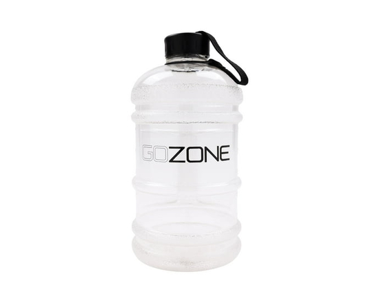GoZone Water Bottle Jug, Half Gallon Sports Water Jug with Carry Handle, Clear, 64 oz