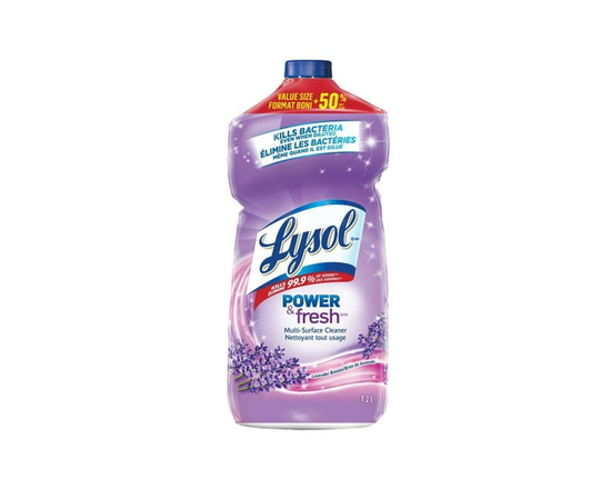 Lysol All Purpose Cleaner, Pour, Lavender, Multi Surface Cleaner, 1.2 L - 32 fl oz