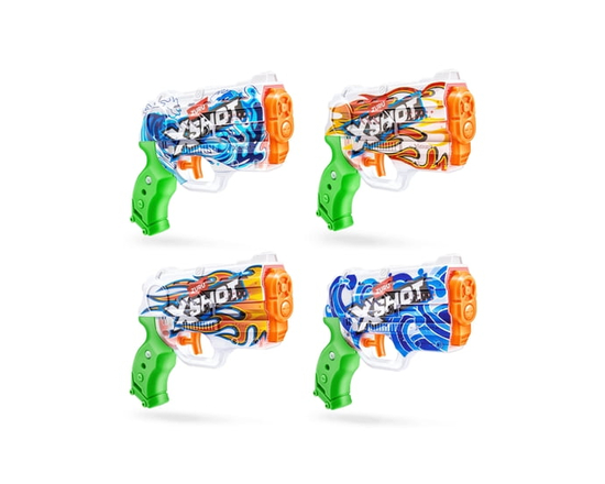 X-Shot Water Fast-Fill Skins Nano Water Blaster (4-pack)