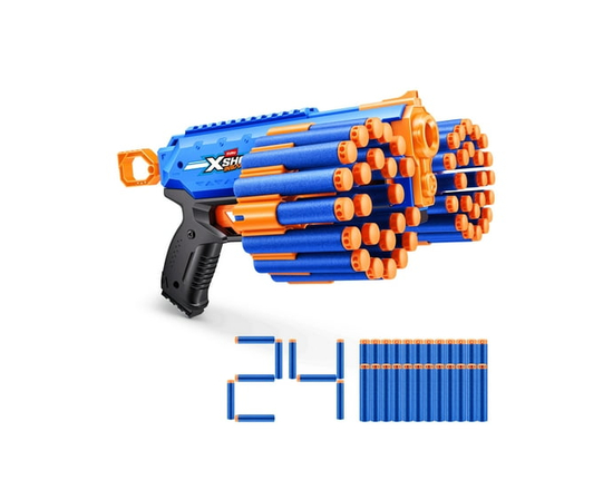 Pistolet Manic XSHOT Insanity (24 fléchettes) par ZURU