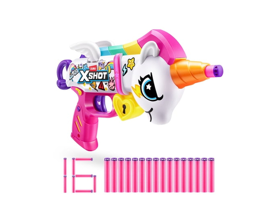XSHOT Blastercorn by ZURU with 16 Darts, Air Pocket Technology Darts and Dart Storage, Outdoor Toy for Boys and Girls, Teens and Adults