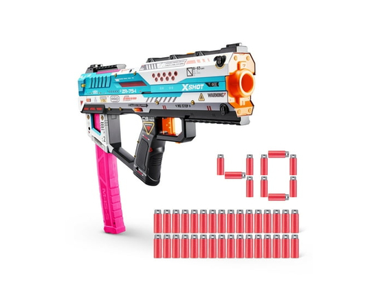 XSHOT SKINS Pro Series Fury-X by ZURU with 40 Darts, Air Pocket Technology Darts and Dart Storage, Outdoor Toy for Boys and Girls, Teens and Adults