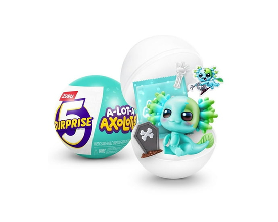 5 Surprise A-LOT-A AXOLOTLS by ZURU, UNBOX and REVEAL Surprise Themed Axolotls with 5 Unique Accessories and Play Accessories, Fun, Imaginative Toys f