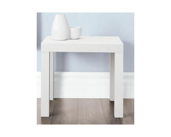 HOMETRENDS End Table (WHITE)