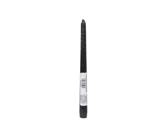Hometrends 10" Black Unscented Taper Candle - Other
