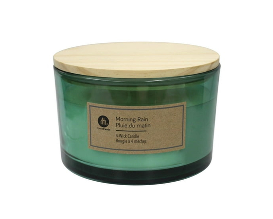 Hometrends 15oz Morning Rain Scented 4-Wick Candle - Other