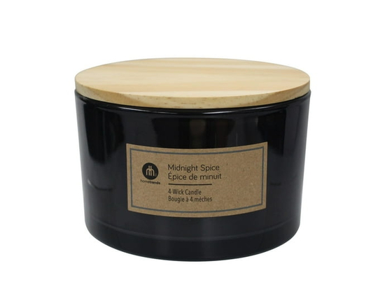 Hometrends 15oz Midnight Spice Scented 4-Wick Candle - Other