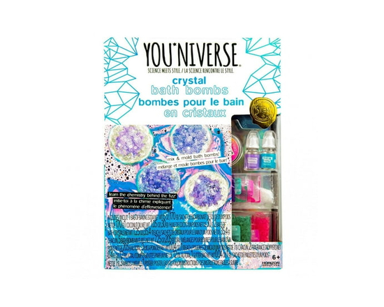 YOUniverse Bombes pour le bain en cristaux, crée tes propres bombes pour le bain