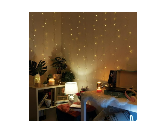 Merkury Innovations XL Curtain Lights Cascading LED Lighting