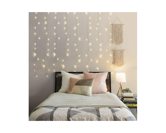 Merkury Innovations 4.2 FT. W x 5 FT. H Smart Wi-Fi Curtain Lights