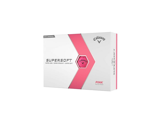 Callaway Supersoft 23 Golf Balls Pink, One Dozen
