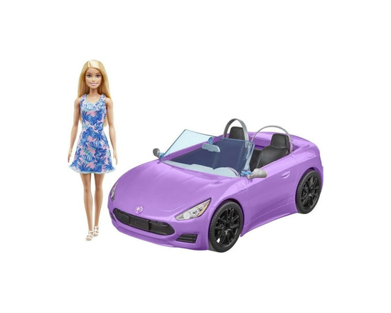 Barbie Poupée blonde de 29,21 cm, décapotable violette, 3 à 7 ans - Exclusivité Walmart
