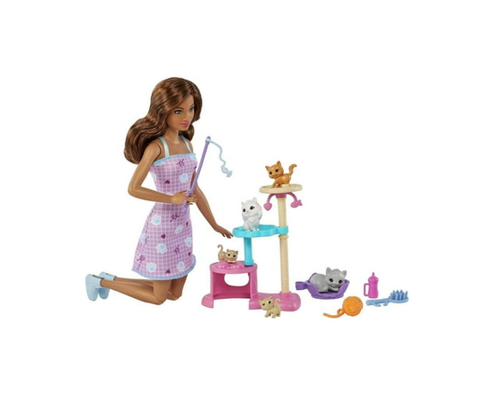 Barbie Poupée et animaux de compagnie Kitty Condo et accessoires - Standard