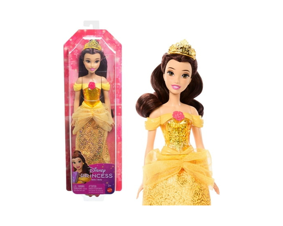Disney Princess Belle Fashion Doll and Accessory, Toy Inspired by the Movie Beauty and the Beast - As shown in the image