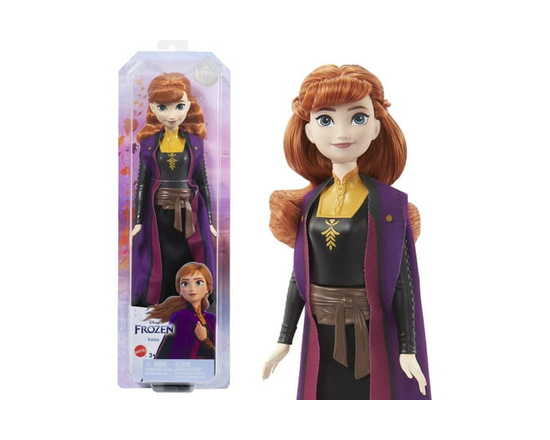 Disney-La Reine des Neiges 2-Anna-Poupée avec habillage et accessoires - Comme le Montre l'Image