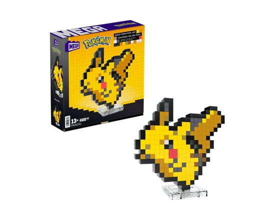 MEGA Pokémon Pikachu Building Toy Kit (400 Pieces) Retro Set