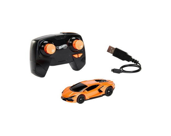 Hot Wheels RC 1:64 Scale Lamborghini Revuelto, Battery-Powered Remote Control & Rechargeable Car