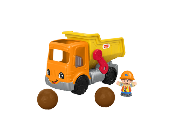Fisher-Price Little People Work Together Dump Truck Toddler Construction Toy with Music - As Specified