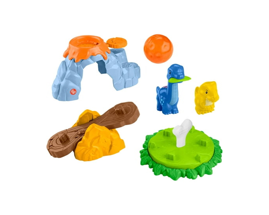 Fisher-Price Little People Spin & Play Dinosaur Playground Toddler Playset, 6 Pieces - Walmart Exclusive