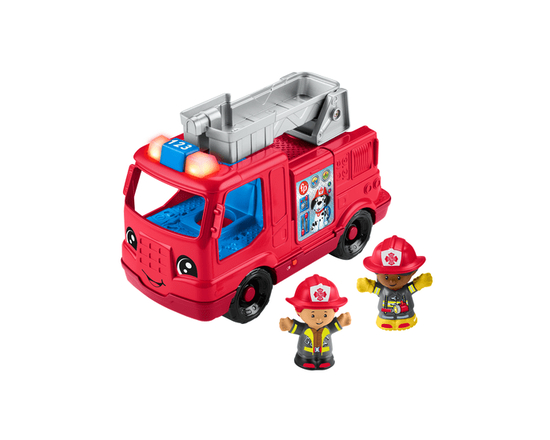 Fisher-Price Little People Camion de pompiers, musical, multilingue