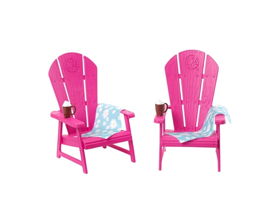 Barbie World Pink Chair Playset with 6 Accessories Including Furniture, Blankets, & Mugs - Walmart Exclusive