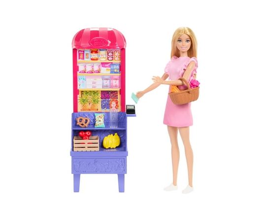 Barbie and Teresa Recipe for Friendship Malibu at the Market Doll & Playset with 11 Accessories