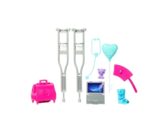 Barbie World Coffret médical, 10 accessoires pour poupée - Exclusivité Walmart