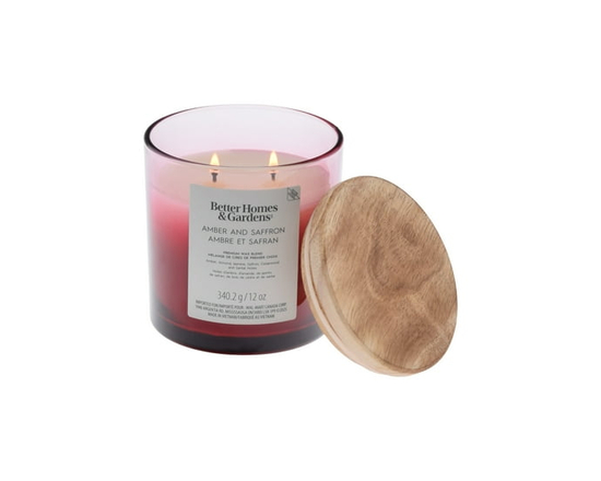 Better Homes & Gardens Scented 2-wick 12 oz. Parrafin Wax Ombre Jar Candle, Smoky Grey Mist - 12 oz