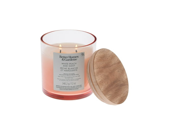 Better Homes & Gardens Scented 2-wick 12 oz. Parrafin Wax Ombre Jar Candle, Smoky Grey Mist - 12 fl oz