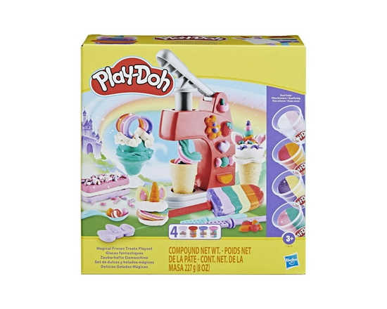 Play-Doh Magical Frozen Treats Playset with 14 Tools and 4 Cans - 8 oz