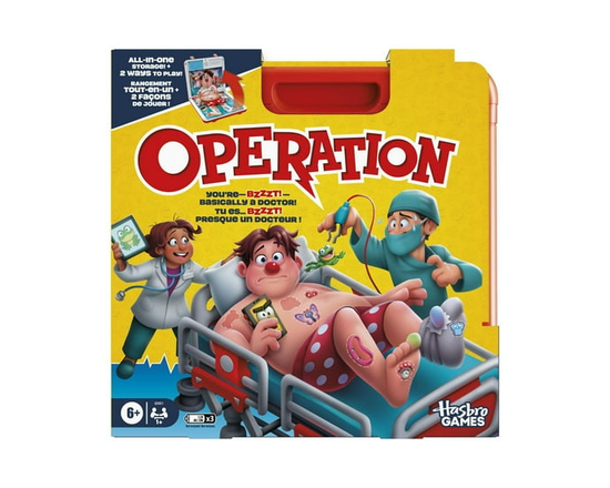 Operation Electronic Board Game with All-in-One Carrying Case