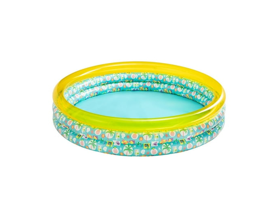 Bluescape Green Tropical 3-Ring Inflatable Swimming Pool for Kids, Round, Age 2 & up, Unisex