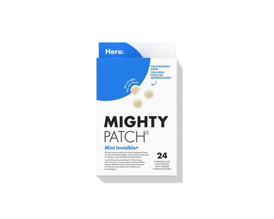 Hero Cosmetics Mighty Patch Mini Invisible+ – Timbre Hydrocolloïde Quasi Invisible pour les Boutons sur le Visage, Utilisation de Jour pour Peau Sensi