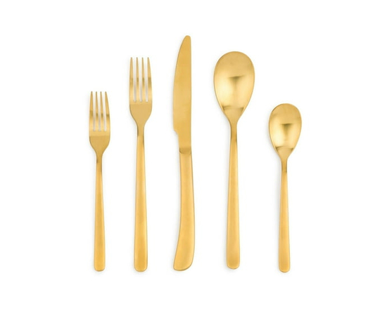 "Thyme & Table Ménagère 20 Pièces en Or Royal Service pour 4 Personnes"