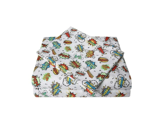 Ensemble de draps à imprimé en microfibre douce facile à nettoyer pour enfants Mainstays (Faire du quilles)