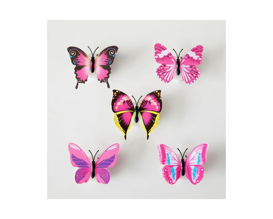 Justice LED Butterfly Lights  Set of Five