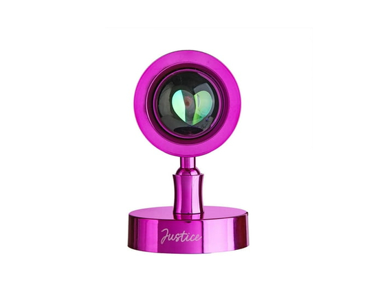 Justice Mini LED Projection Lamp, Pink