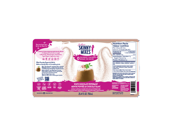 Skinny Mixes White Chocolate Peppermint Syrup - 750ml