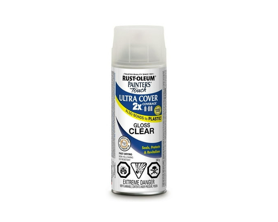 Painter's Touch 2X Ultra Cover Gloss Clear Paint - 340g (Clear)