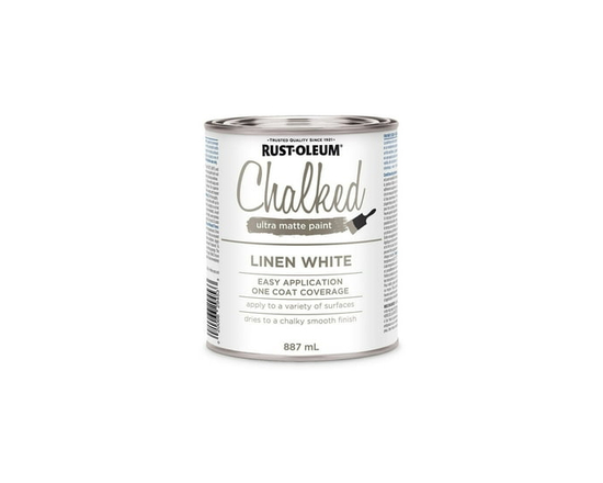 Rust-Oleum Chalked Ultra Matte Paint in Linen White, 887 ml - 887 ml (Satin)