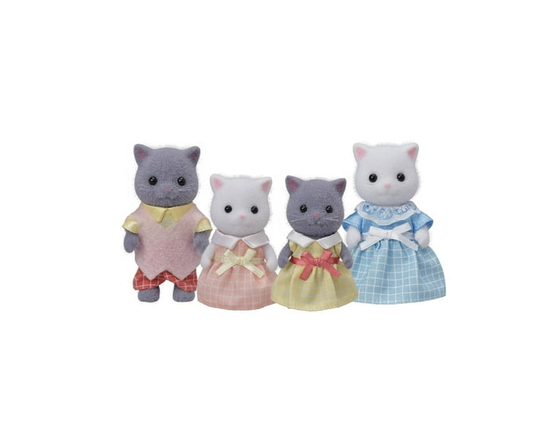 Calico Critters Persian Cat Family, Set of 4 Collectible Doll Figures - One Size