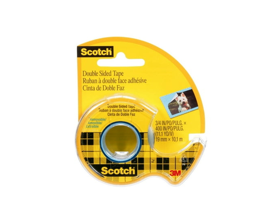 Scotch® Double Sided Tape 667-ESF, 3/4 in x 11.1 yd (19 mm x 10.1 m), Walmart Repack